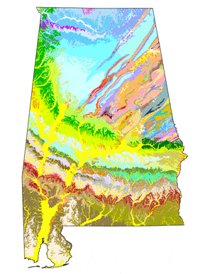 Geological Map of Alabama